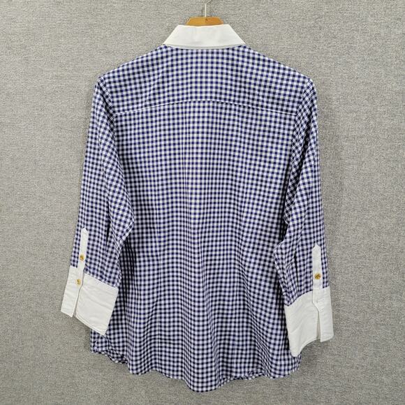 CRAIG TAYLOR MIA GINGHAM BUTTON SHIRT, SIZE L - Picture 10 of 10